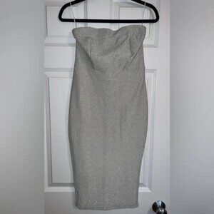 NWT JLUXLABEL ‘Silver Star Tube Dress’- Small
